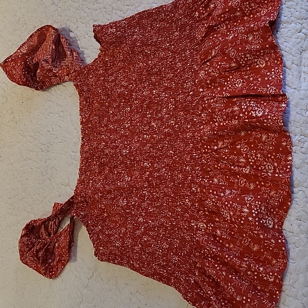 Madewell seersucker Isla top